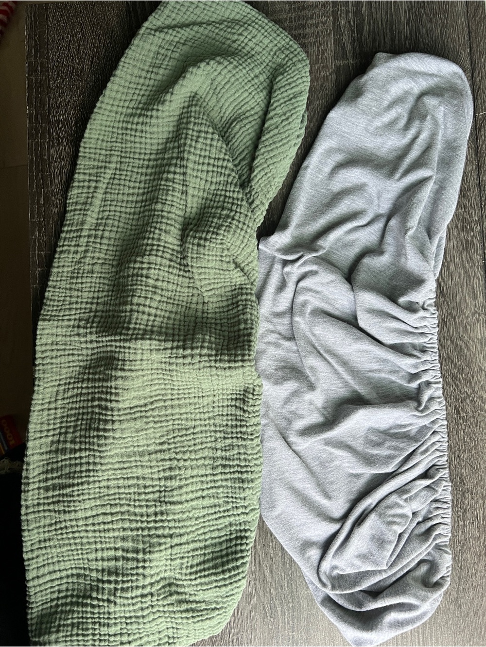 Newborn Nest Neutral Changing Pad Cover Set | Gray & Sage Green